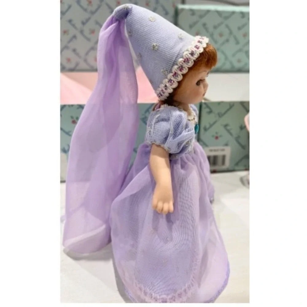 lavender dress long braid‎ doll